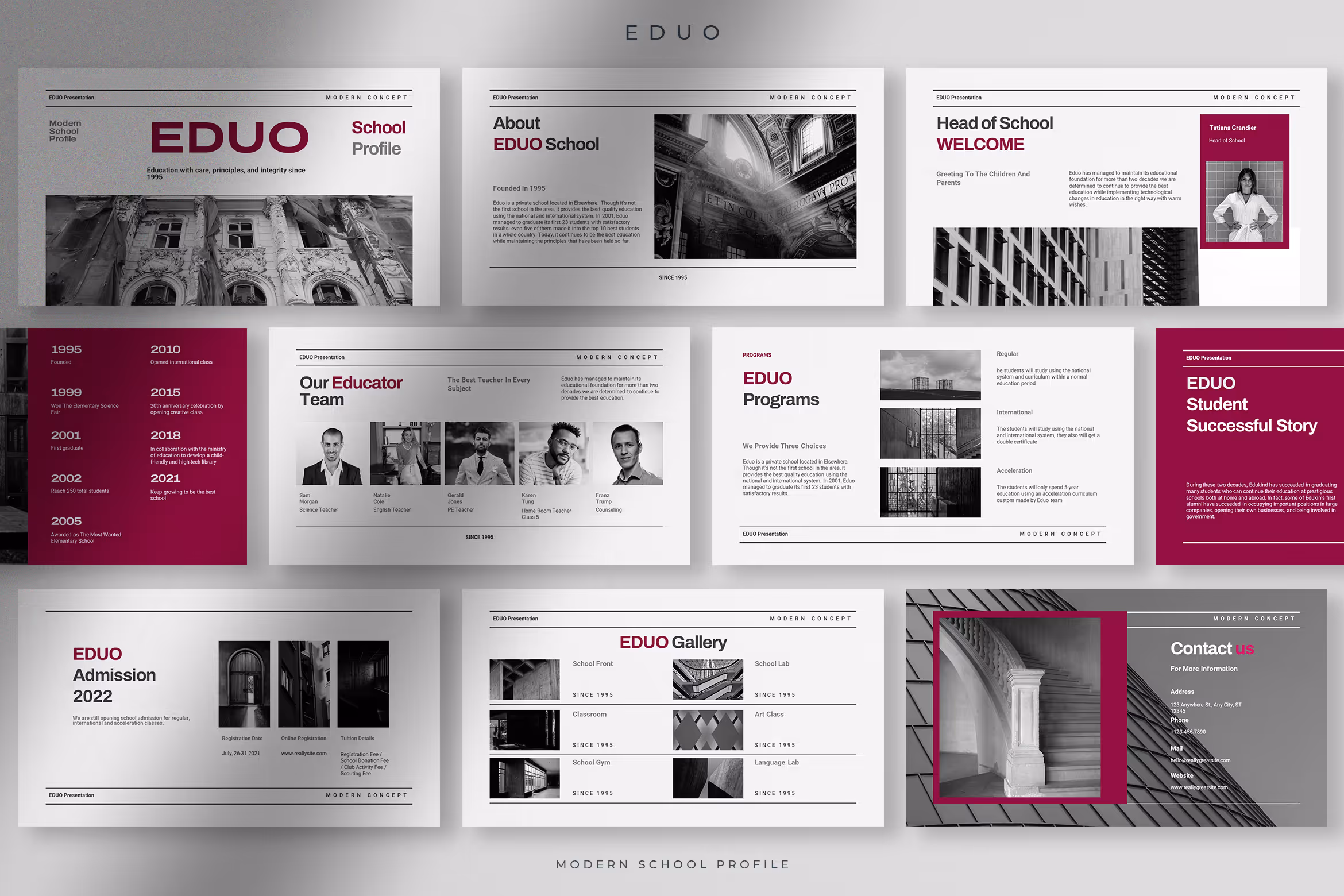 Eduo – Modern School Profile Presentation Template