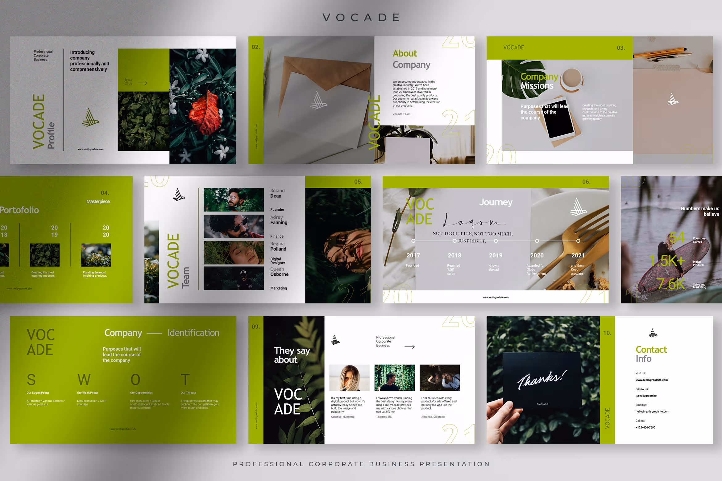Vocade – Professional Corporate Business