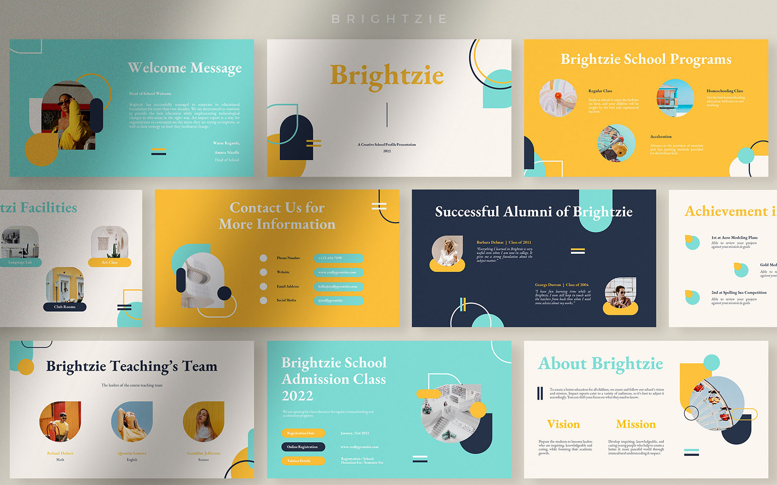 Brightzie – Creative School Profile Presentation
