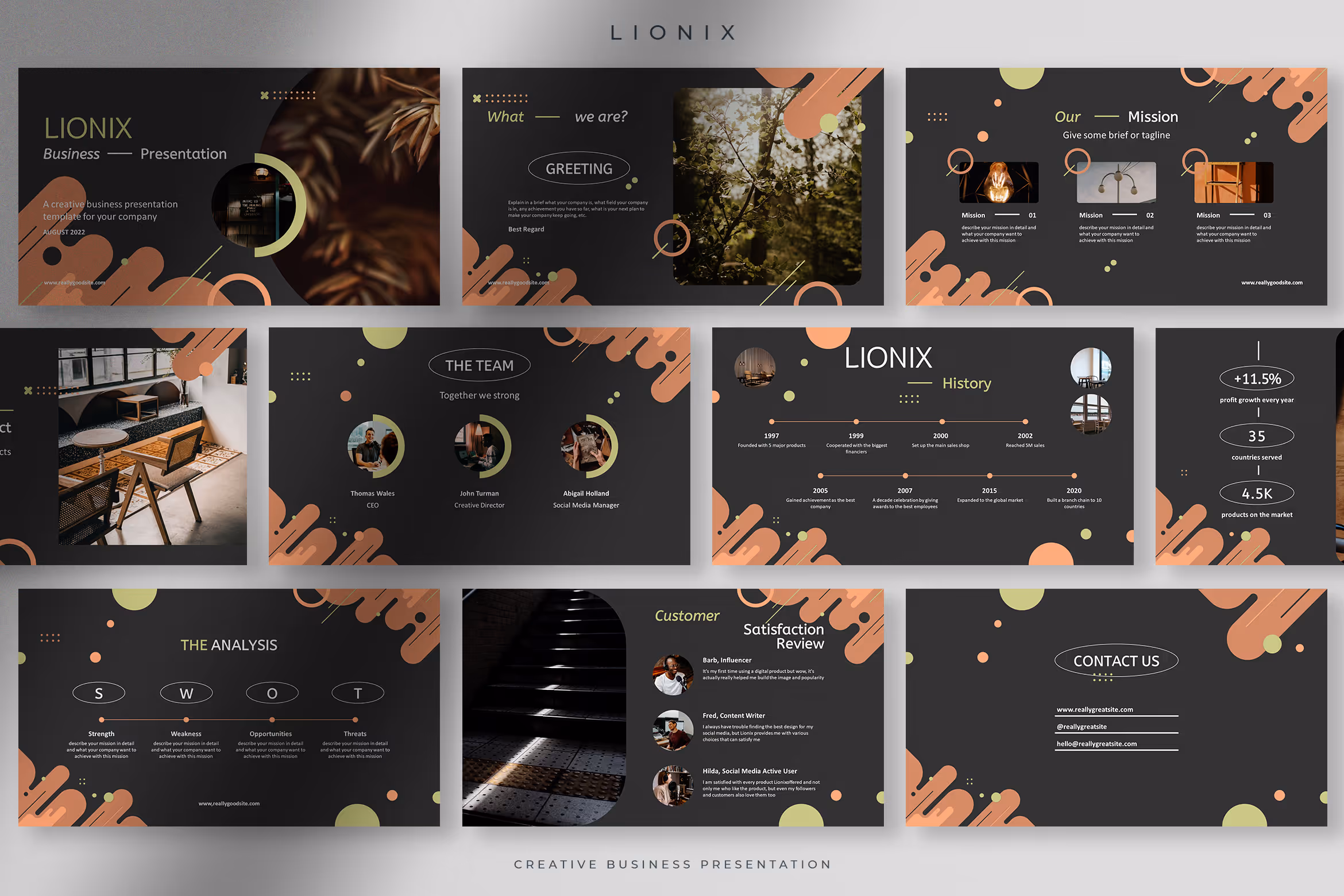 Lionix – Creative Business Presentation Template