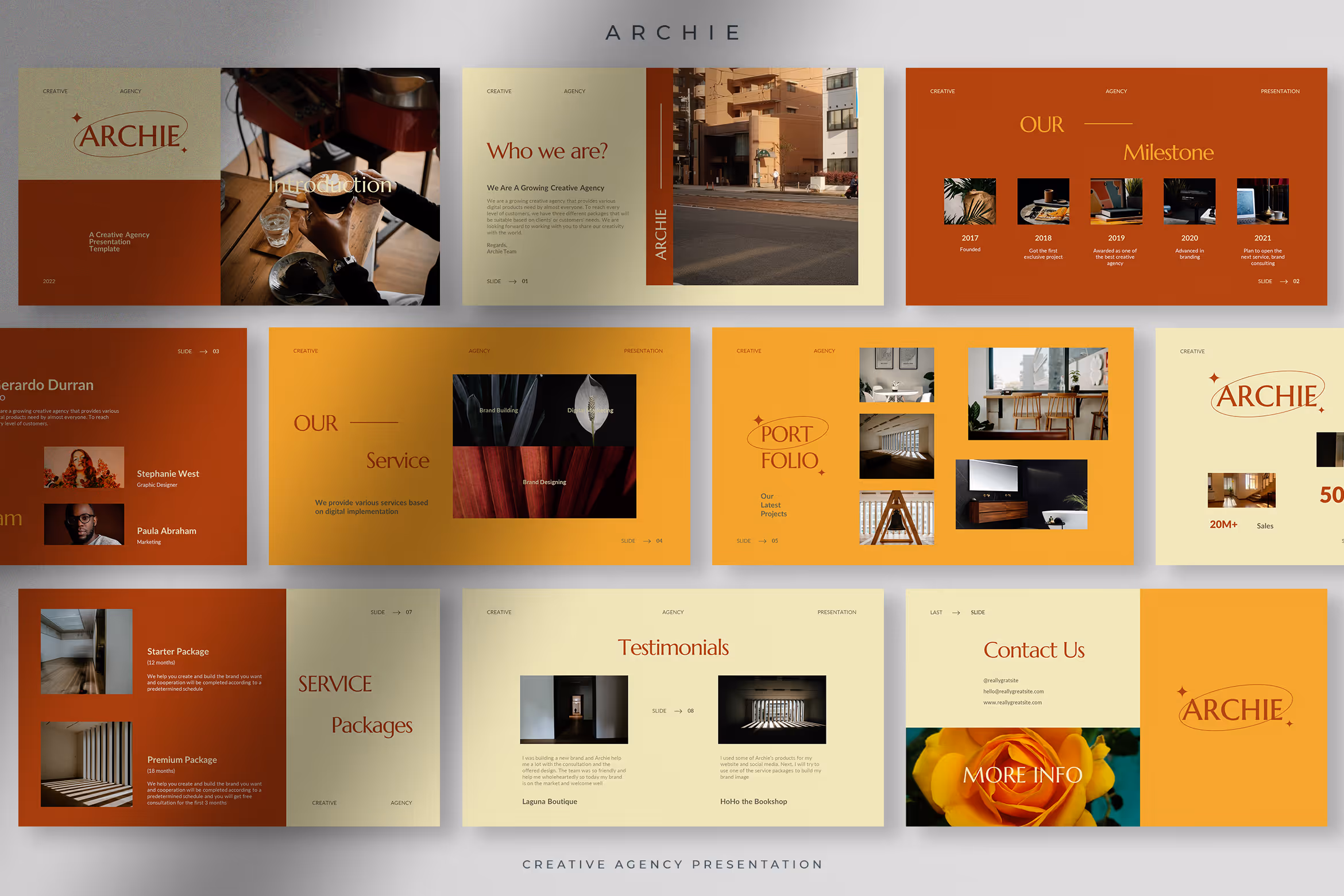 Archie – Creative Agency Presentation Powerpoint