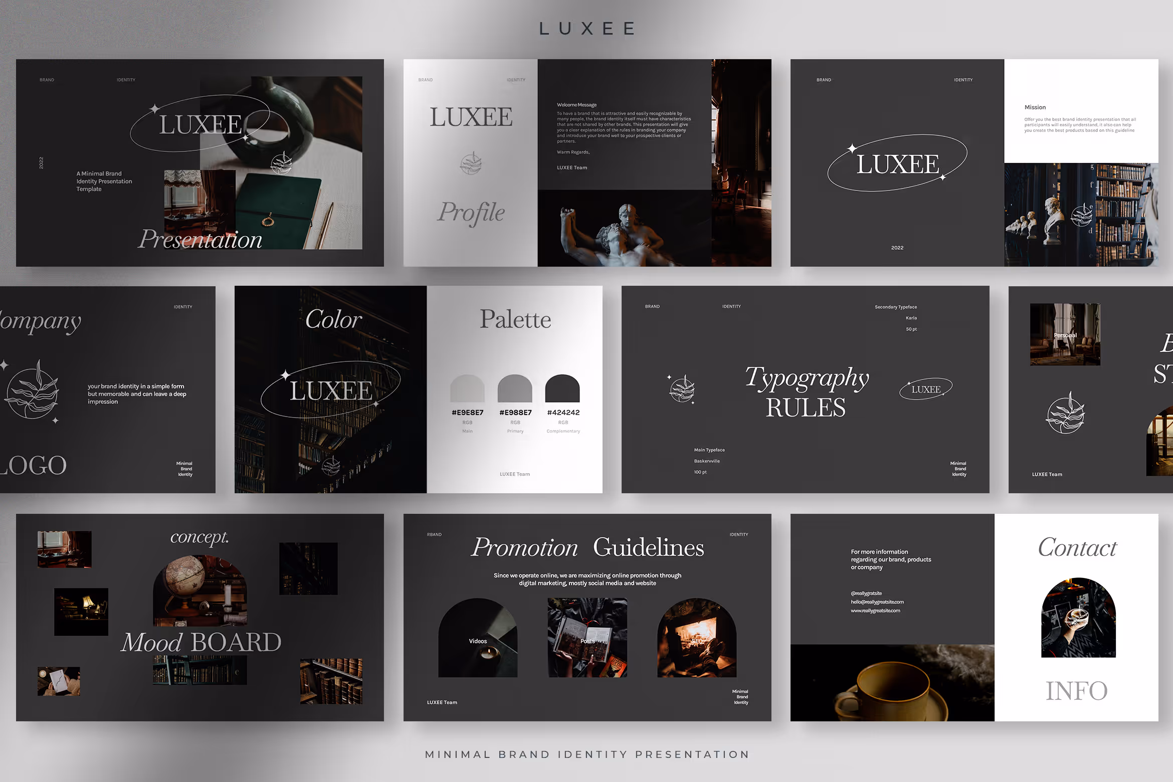 Luxee – Minimal Brand Identity Presentation