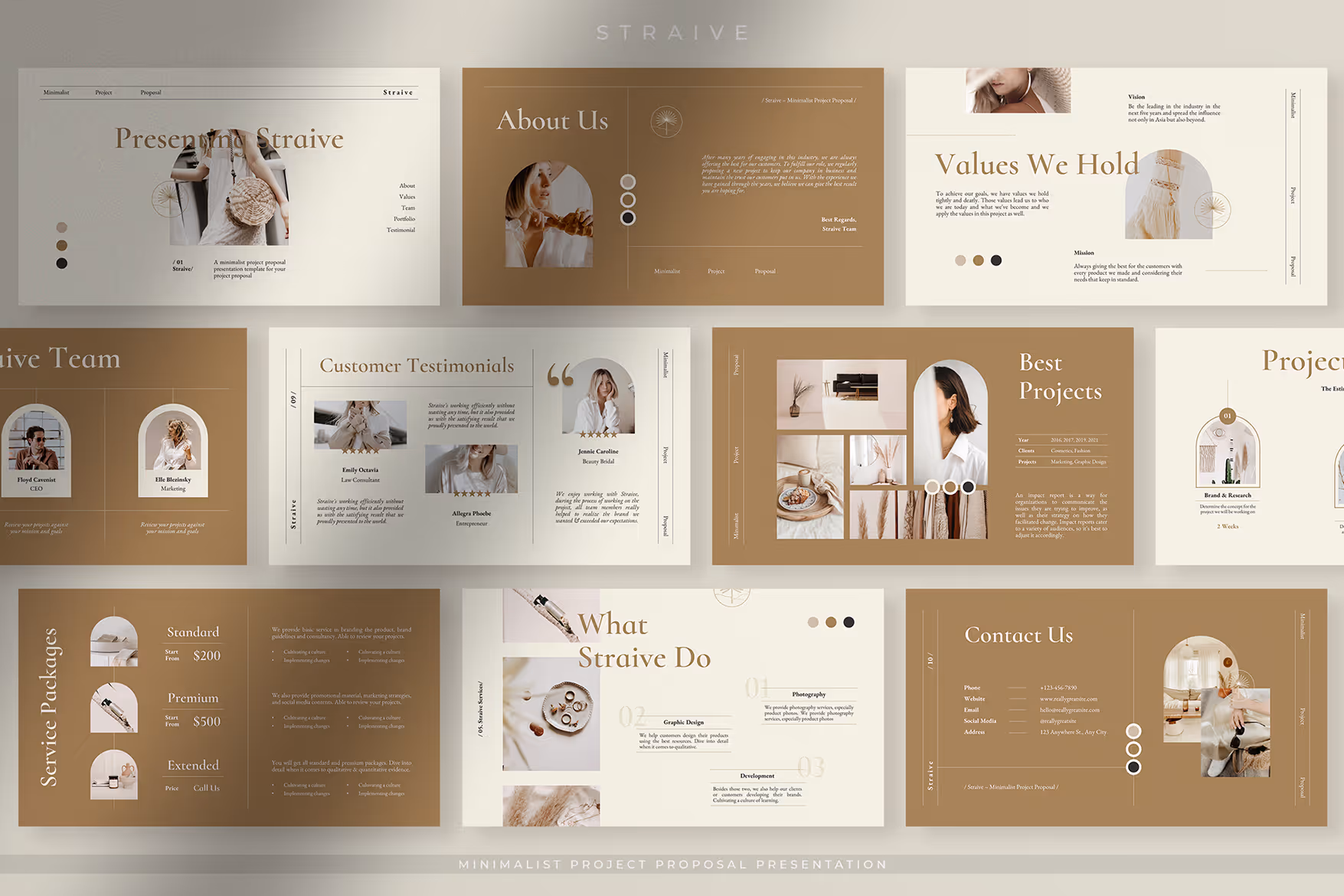 Straive – Minimalist Project Proposal Presentation