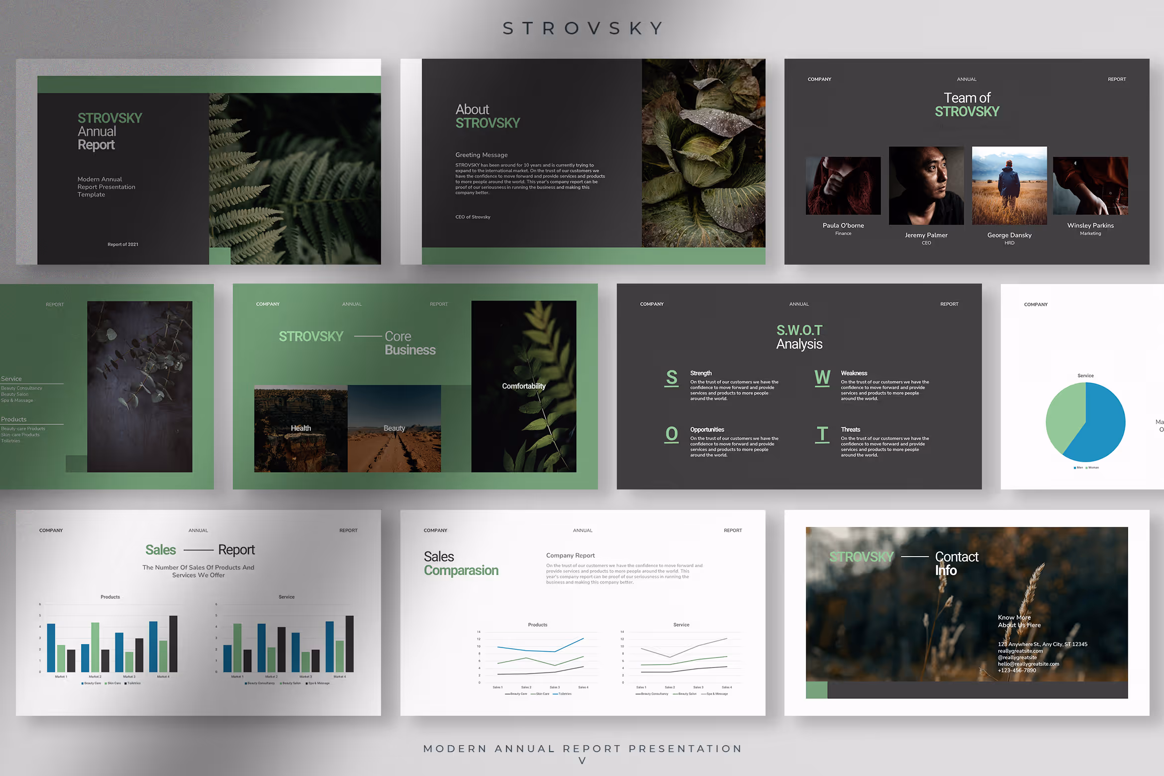 Strovsky – Rain Forest Modern Annual Report 