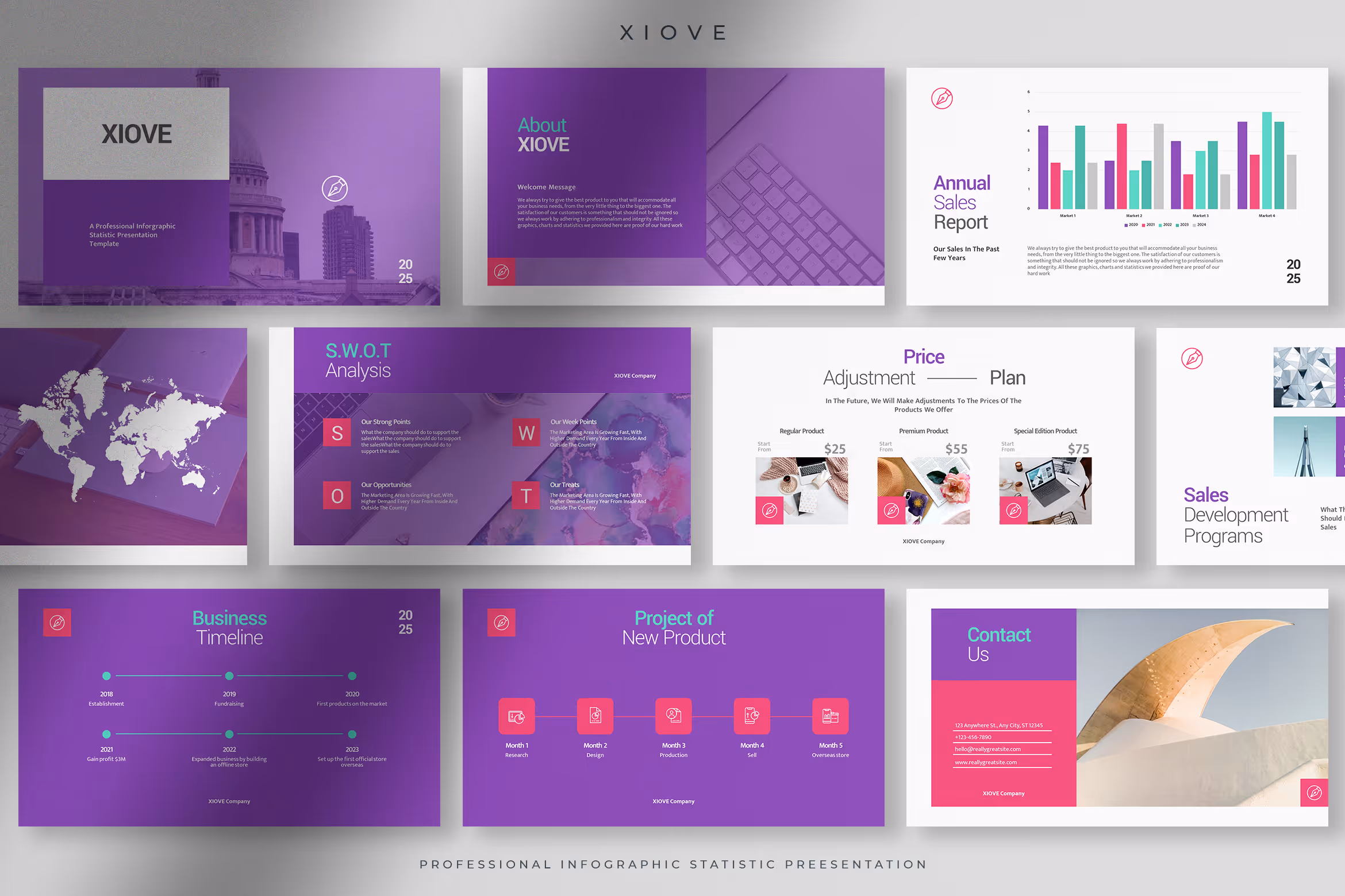 Xiove – Tulips Professional Infographic Statistic 