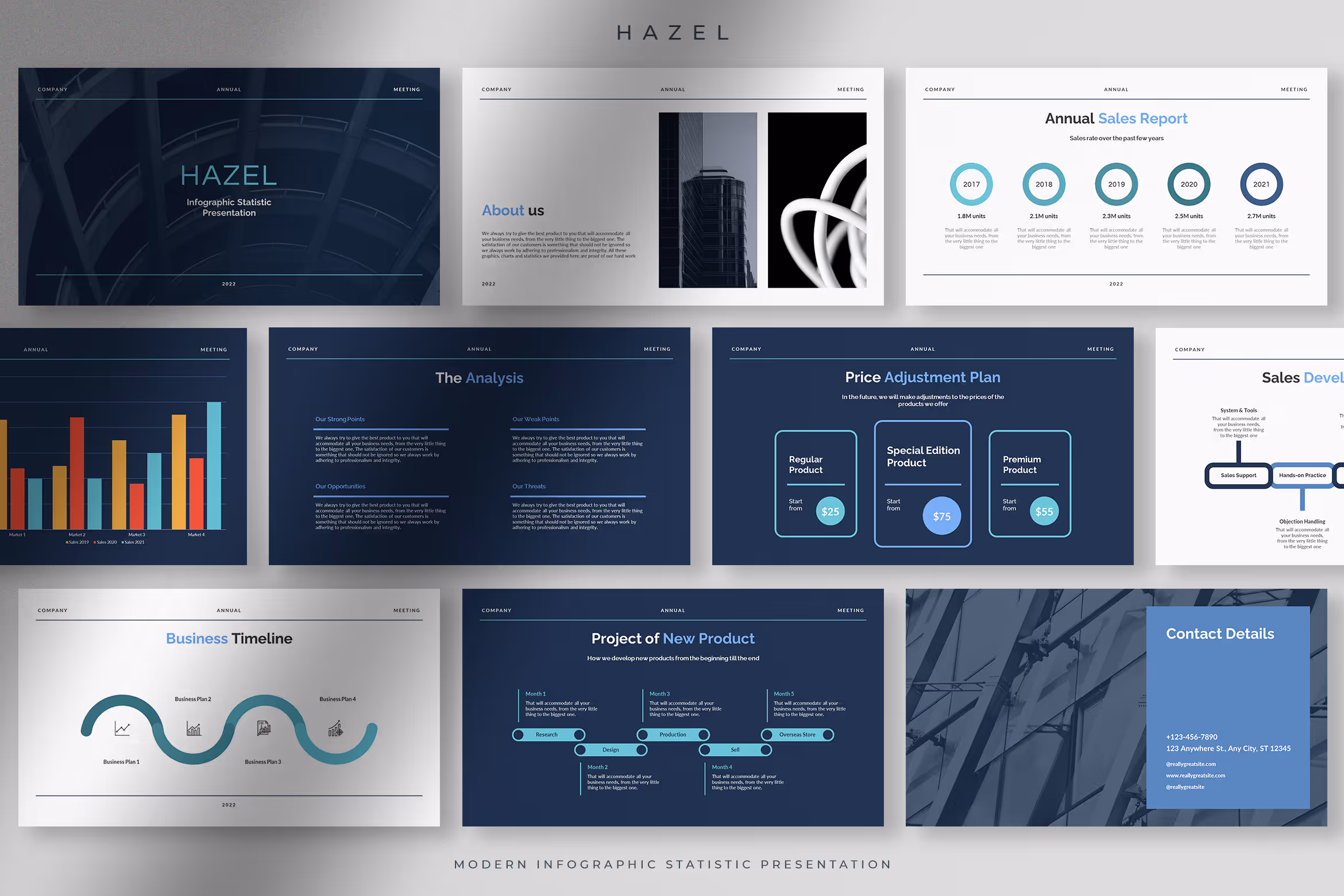 Hazel – Professional Modern Infographic Statistic