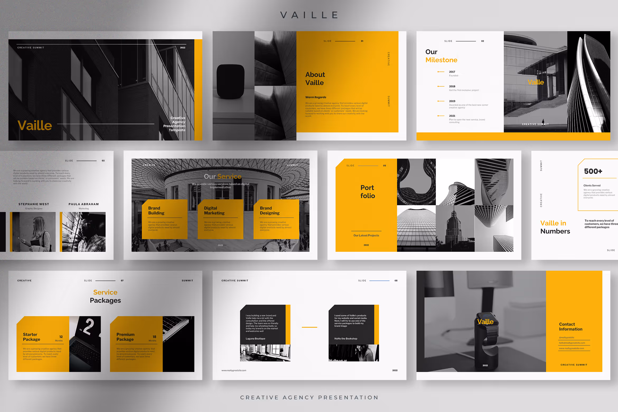 Vaille – Professional Creative Agency Presentation
