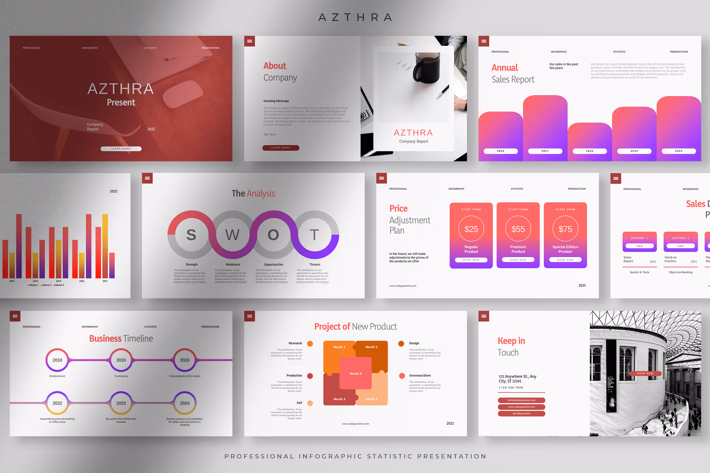 Azthra – Professional Infographic Statistic 