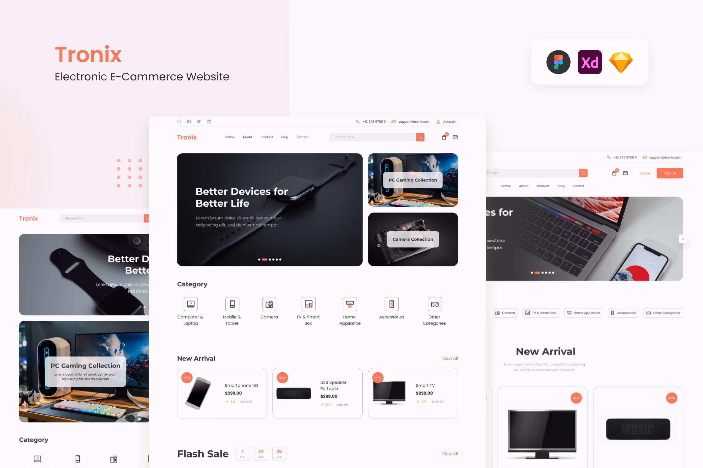 Tronix – Clean Electronic E-Commerce Website