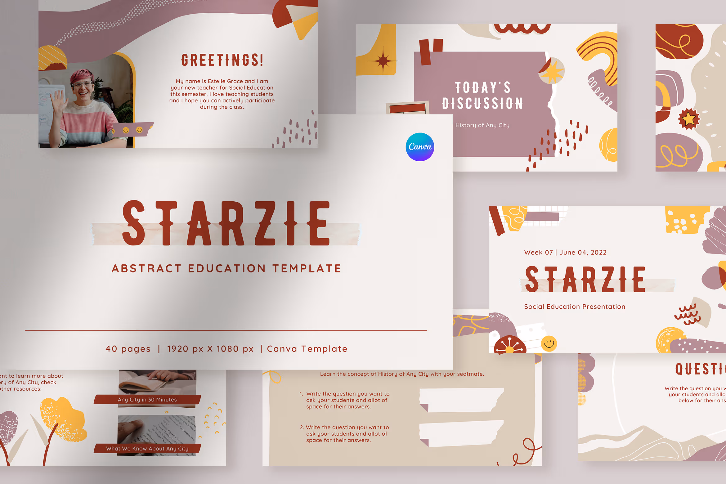 Starzie – Earthy Abstract Education Template