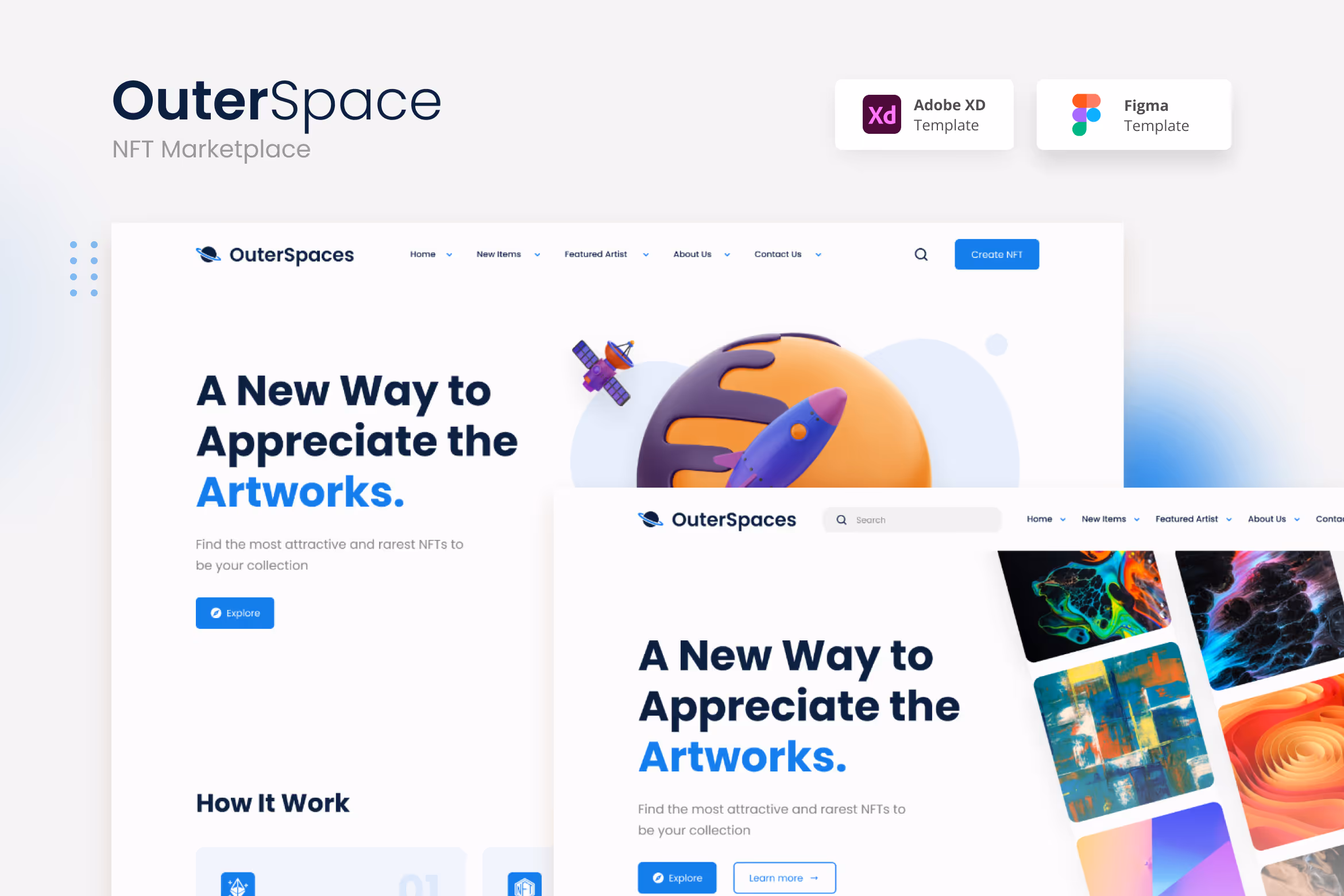 OuterSpace – Minimalist NFT Marketplace