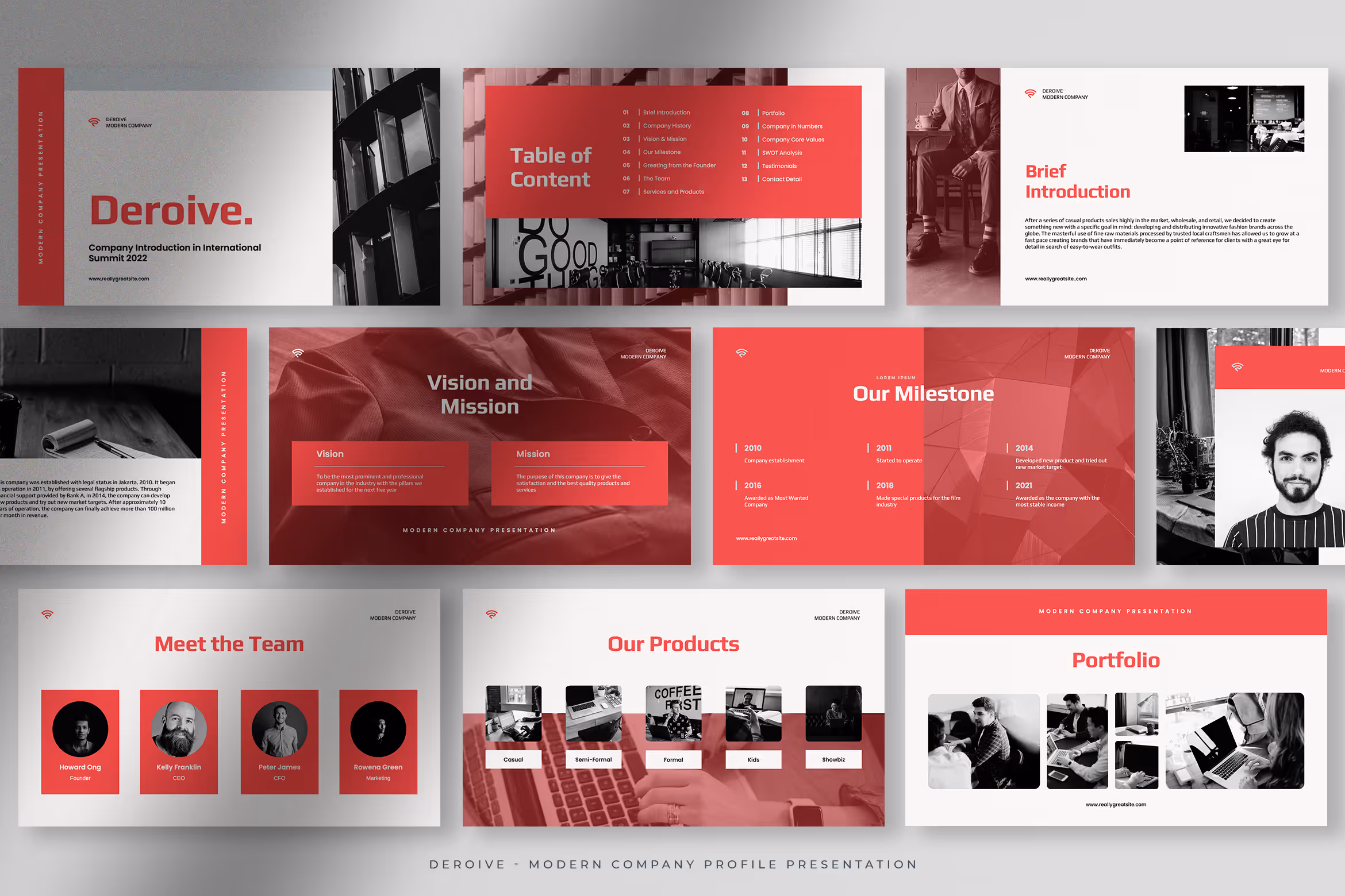 Deroive – Living Coral Modern Company Profile 