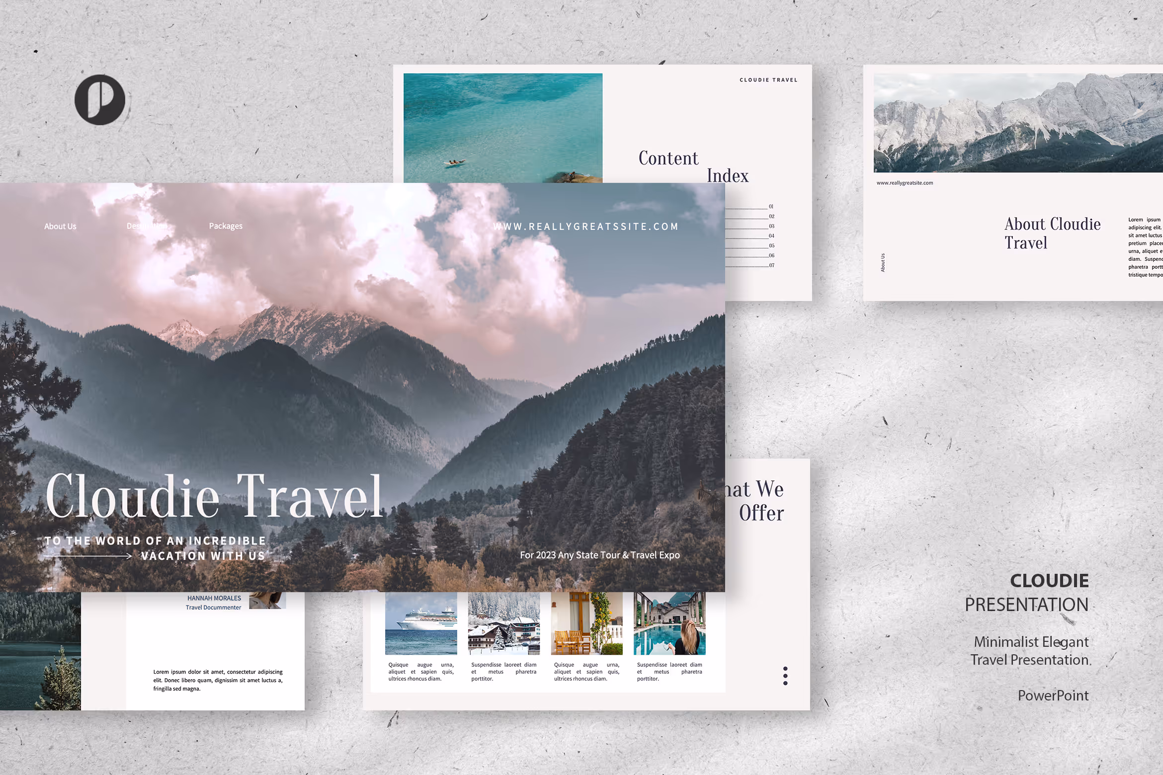 Cloudie – Refreshing Ice Blue Minimalist Elegant