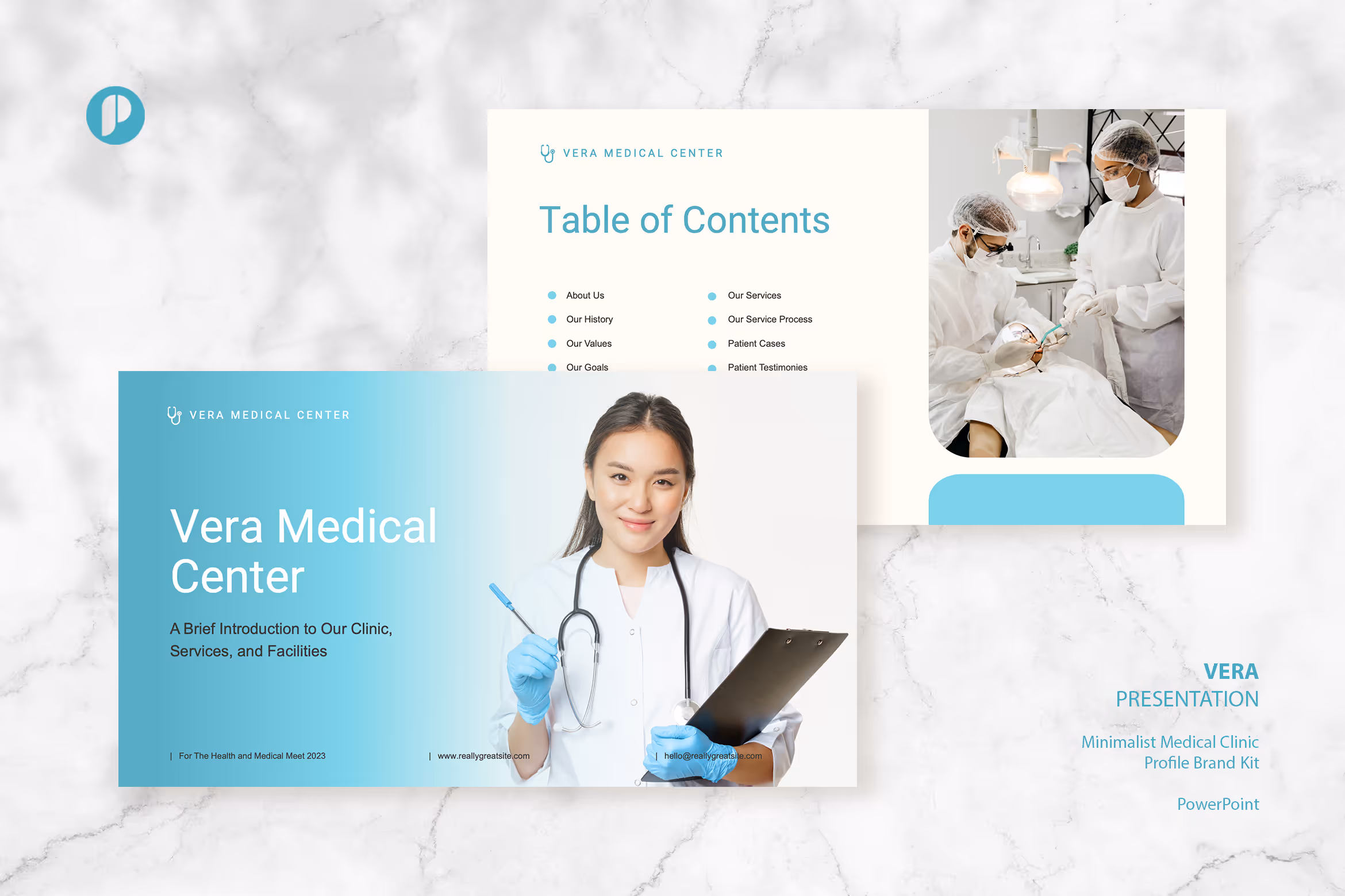 VERA – Clear Blue Sky Minimalist Medical Clinic 