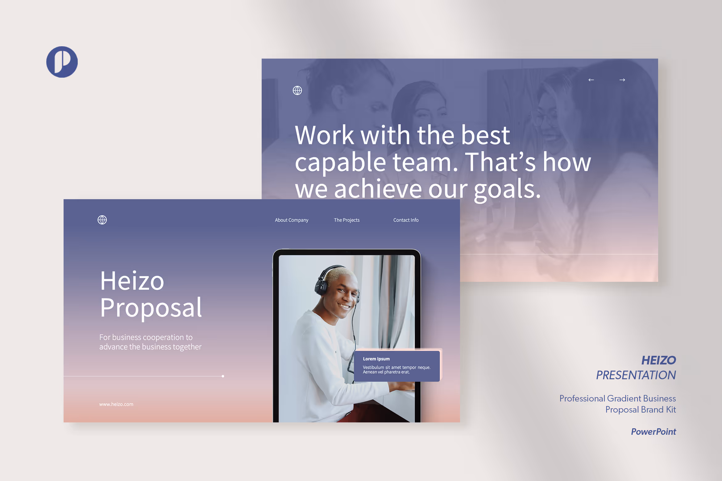 Heizo – Twilight Sky Gradient Professional Business 