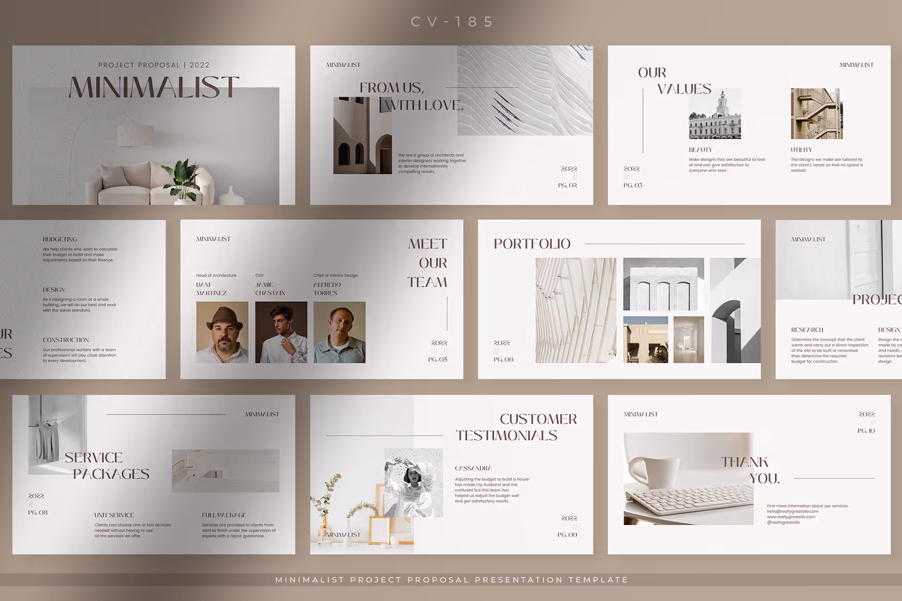 Pure White Minimalist Project Proposal Presentation 