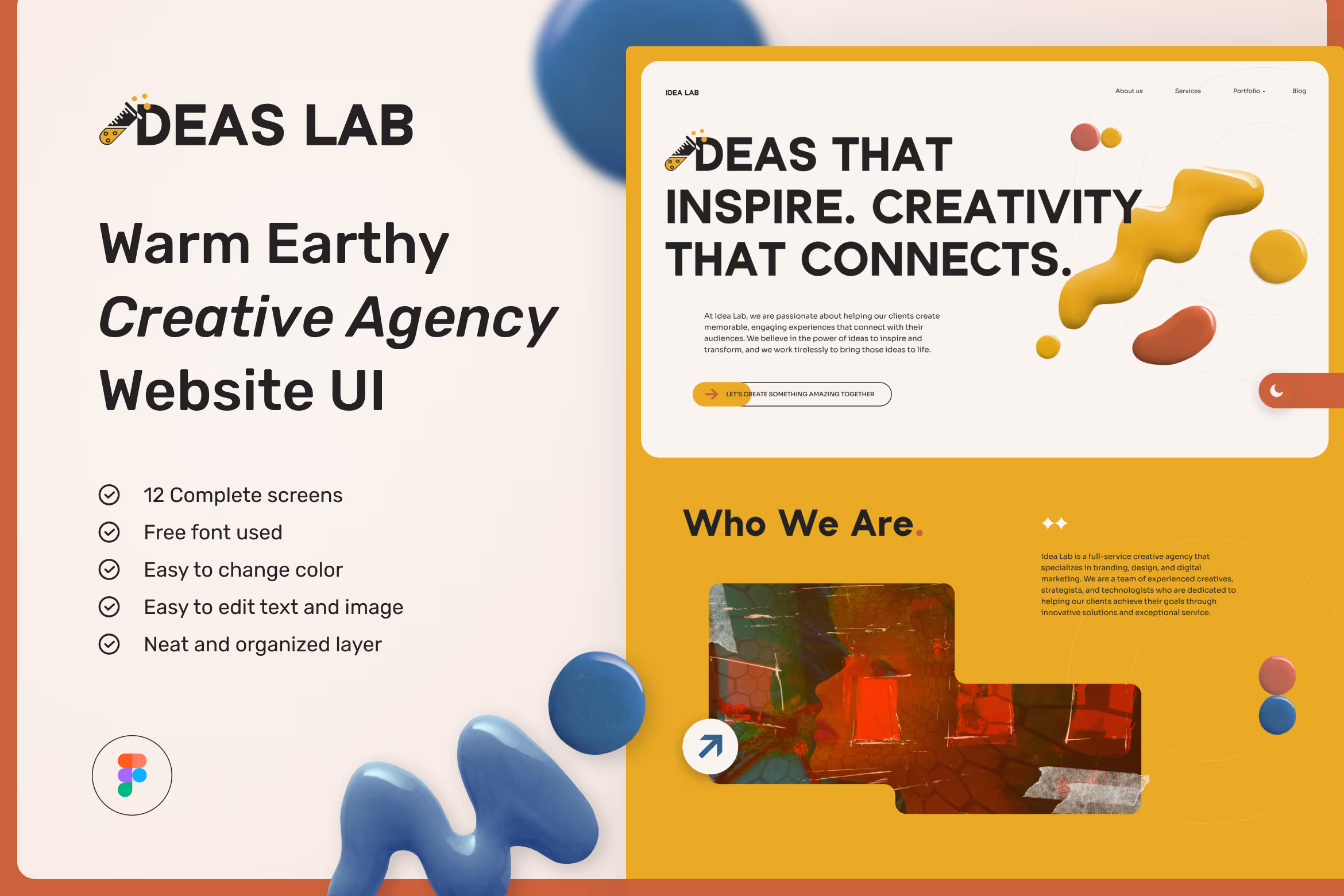 Idea Lab – Warm Earthy Creative Agency Website
