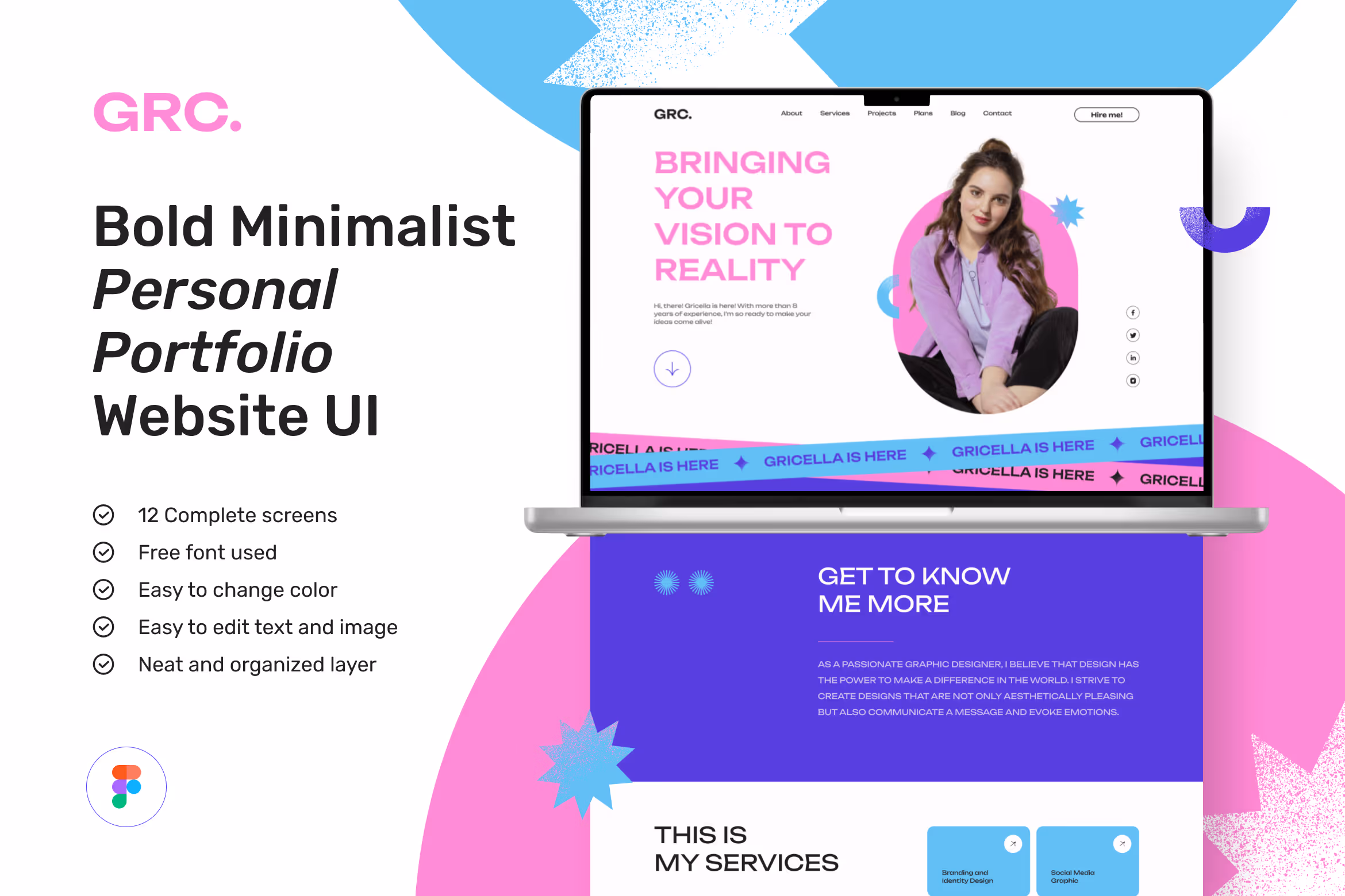 Grace – Minimalist Personal Portfolio Website 