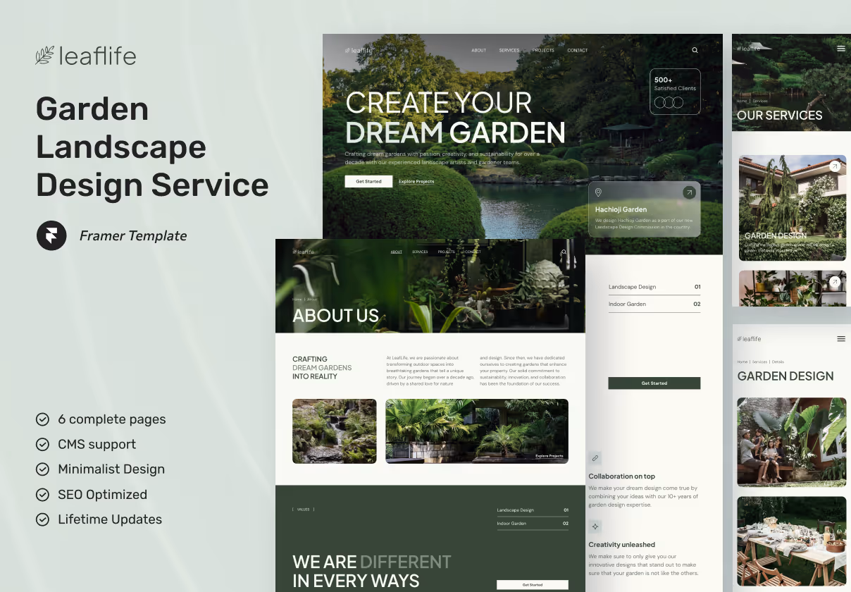 LeafLife – Garden Landscape Design Framer