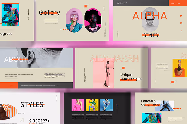 Alpha - White Linen Bright Urban Fashion Pitch Deck