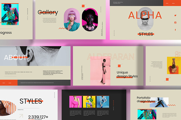 Alpha - White Linen Bright Urban Fashion Pitch Deck
