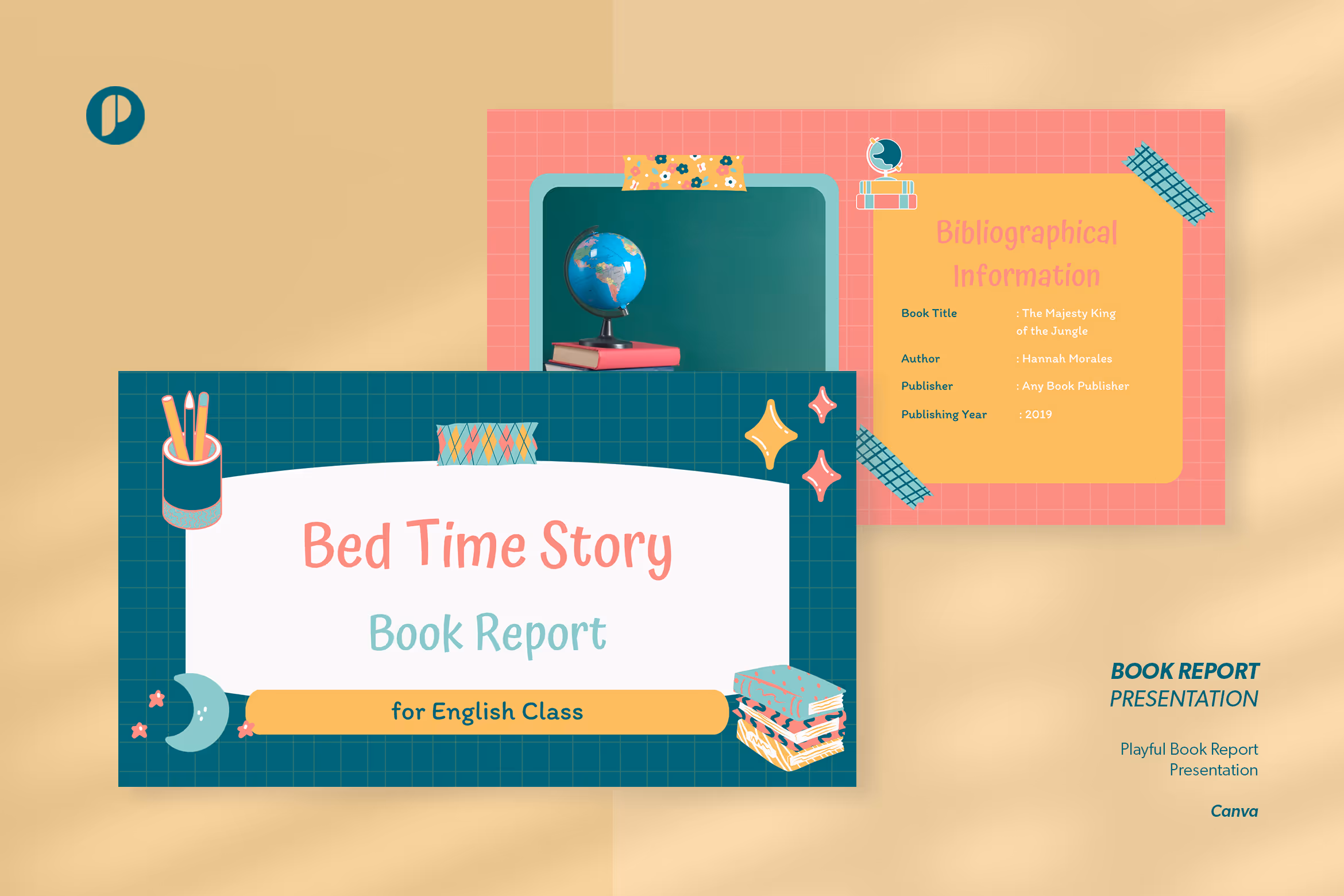 Colorful Candy Playful Book Review Presentation Template