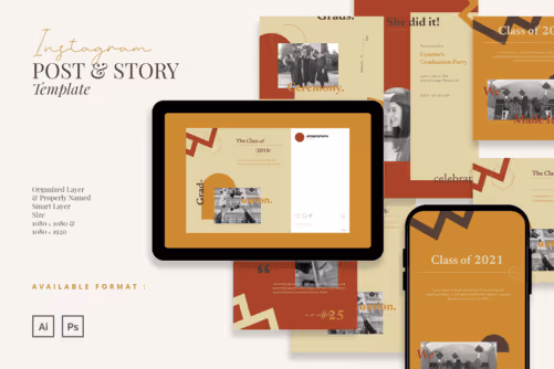 Education Instagram Template for Graduation Day