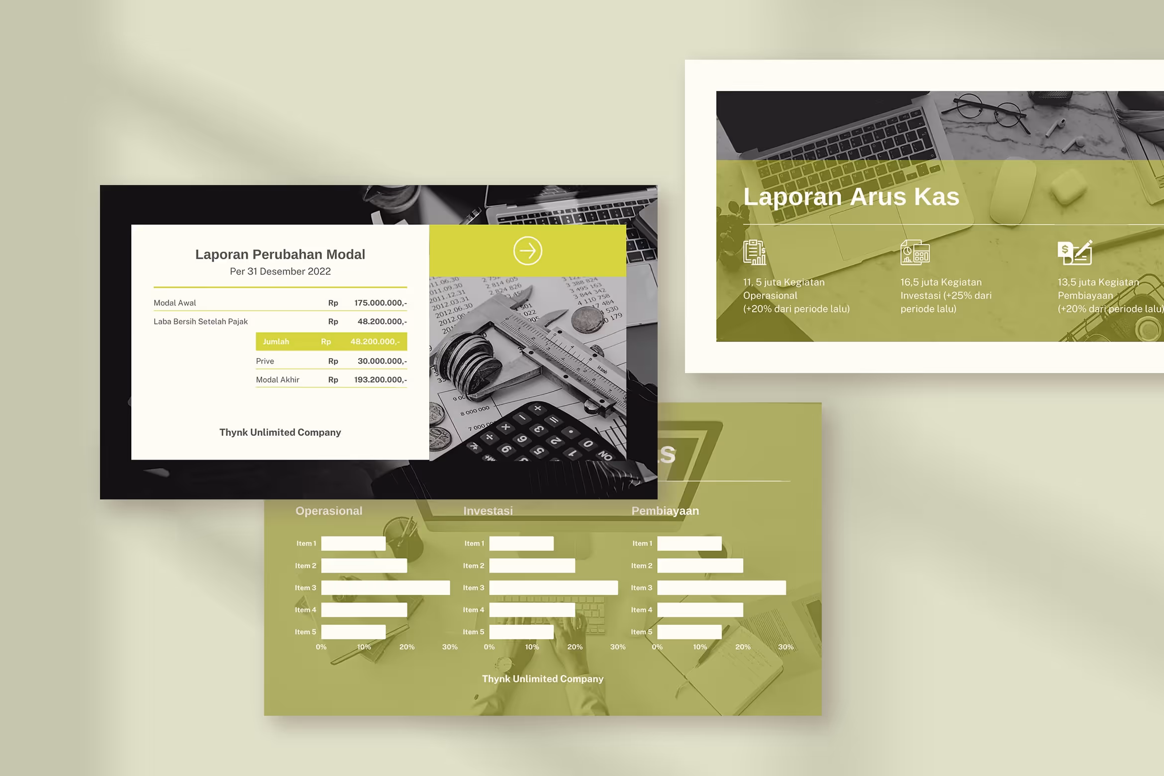 Lemonade Grayscale Modern Financial Report Presentation