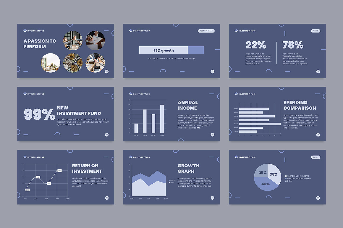 Cloudy Blue Modern Investment Fund and Finance Presentation 
