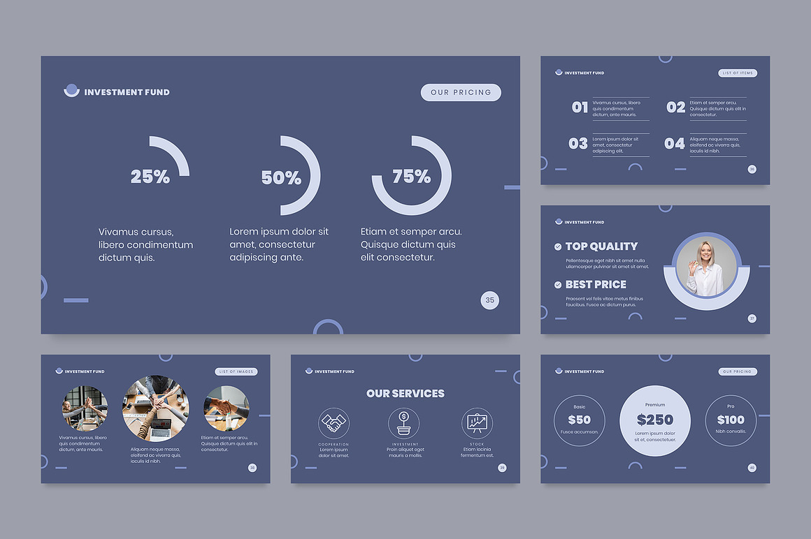Cloudy Blue Modern Investment Fund and Finance Presentation 