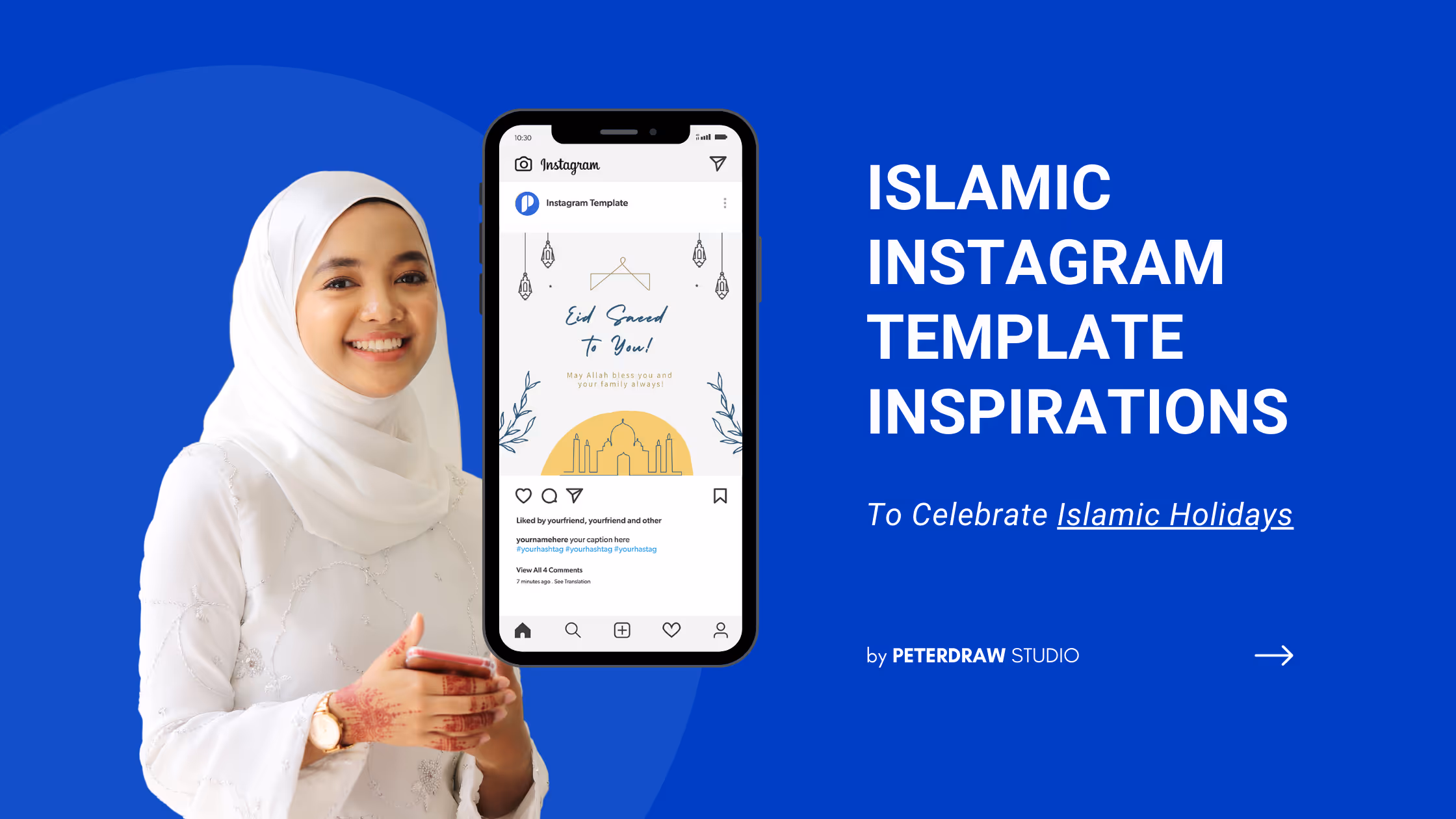 Islamic Instagram Template Inspirations to Celebrate Islamic Holidays