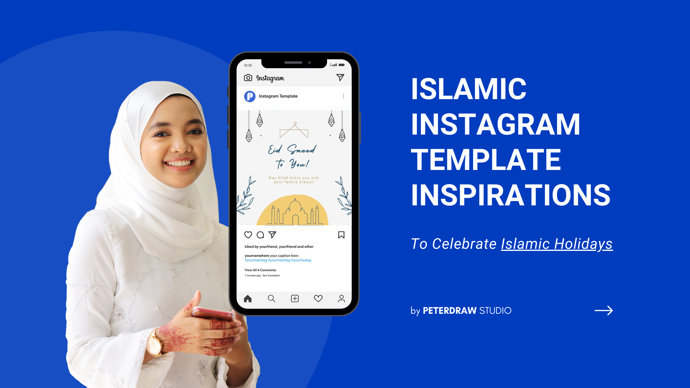 Islamic Instagram Template Inspirations to Celebrate Islamic Holidays