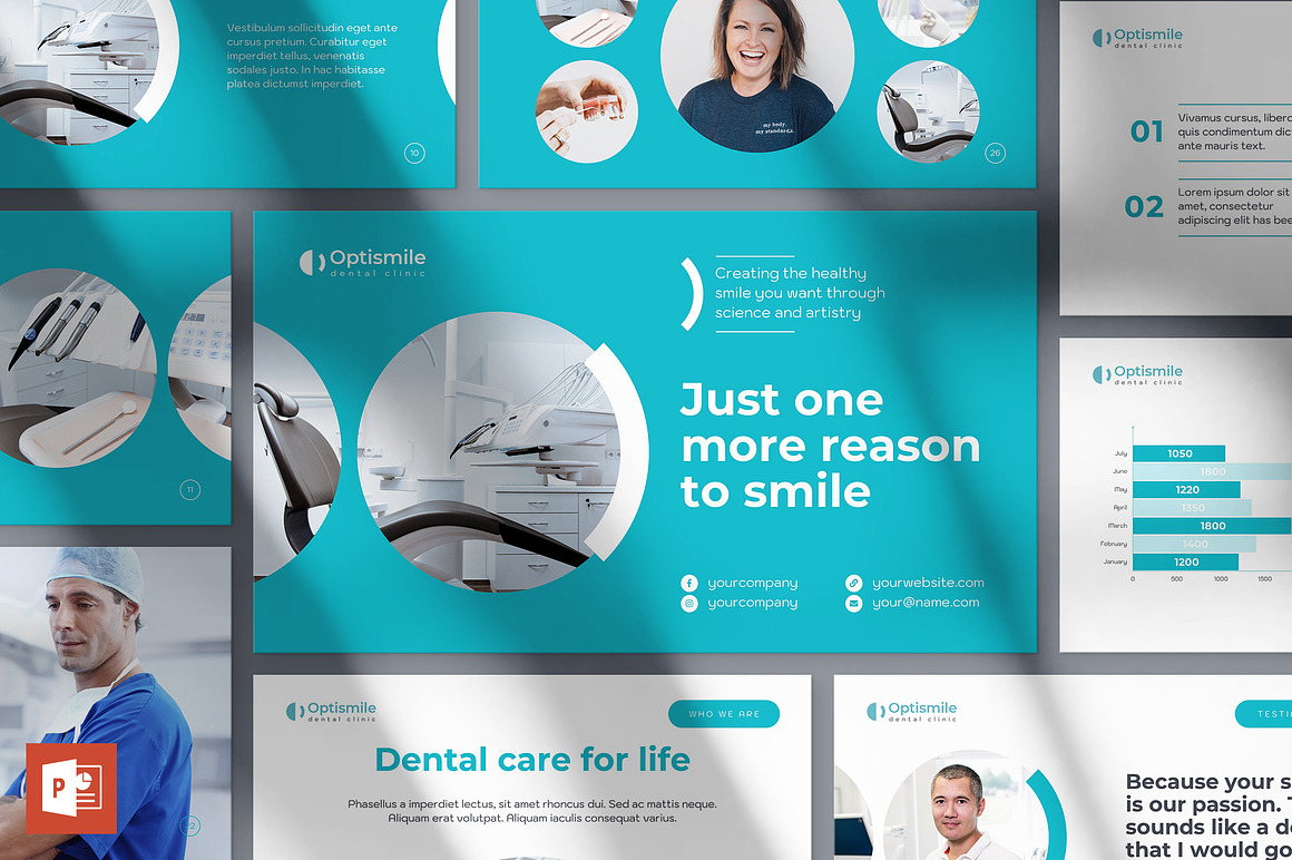 White Tosca Modern Dental Clinic Presentation