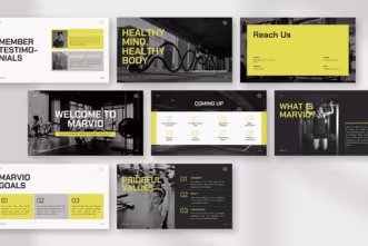 Marvio - The Pierced Lemon Bold Gym & Fitness Presentation