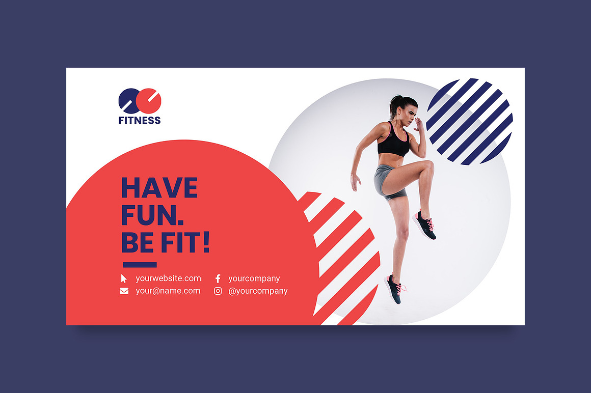 Fitness - The Red Blue Dynamic Fitness Presentation