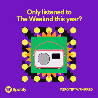 Spotify Design with Abstract Brutalism Style for 2023 Design Trend