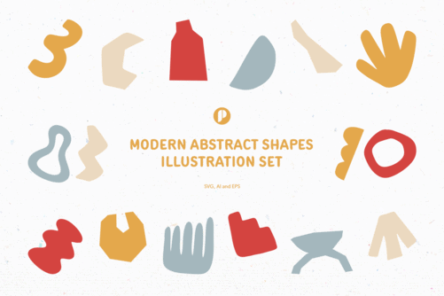 Abstract Shape Illustration for Bold Design Trend in 2023