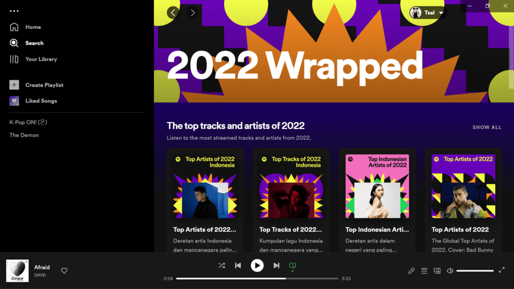 Spotify Design with Abstract Brutalism Style for 2023 Design Trend