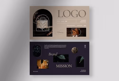 Chloreze – Minimalist Gradient Brand Guidelines Presentation