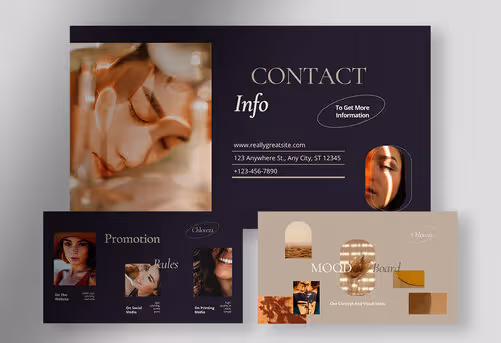 Minimalist Design with Accent Typography