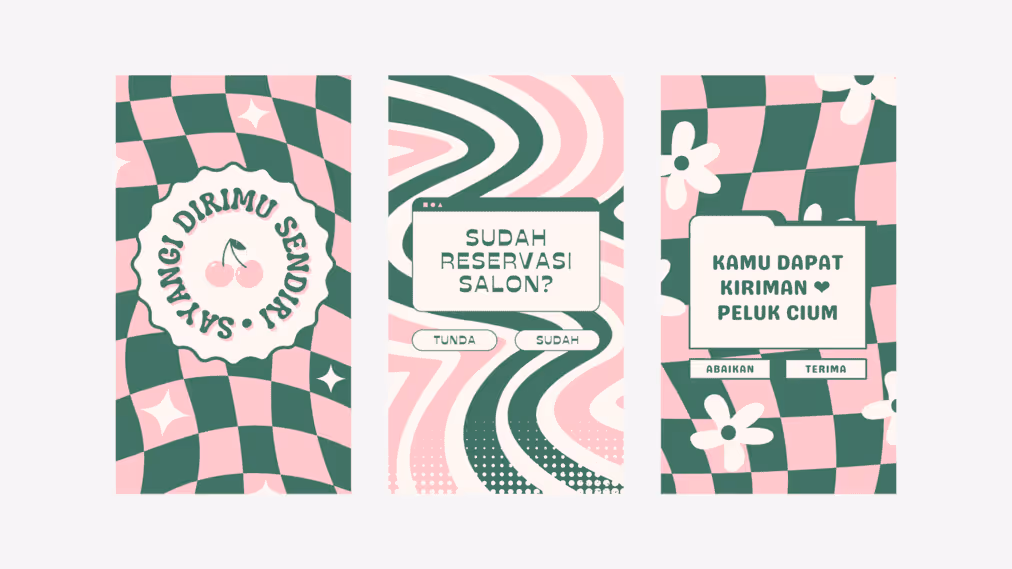 Gradient and Pattern for Youthful Design Style