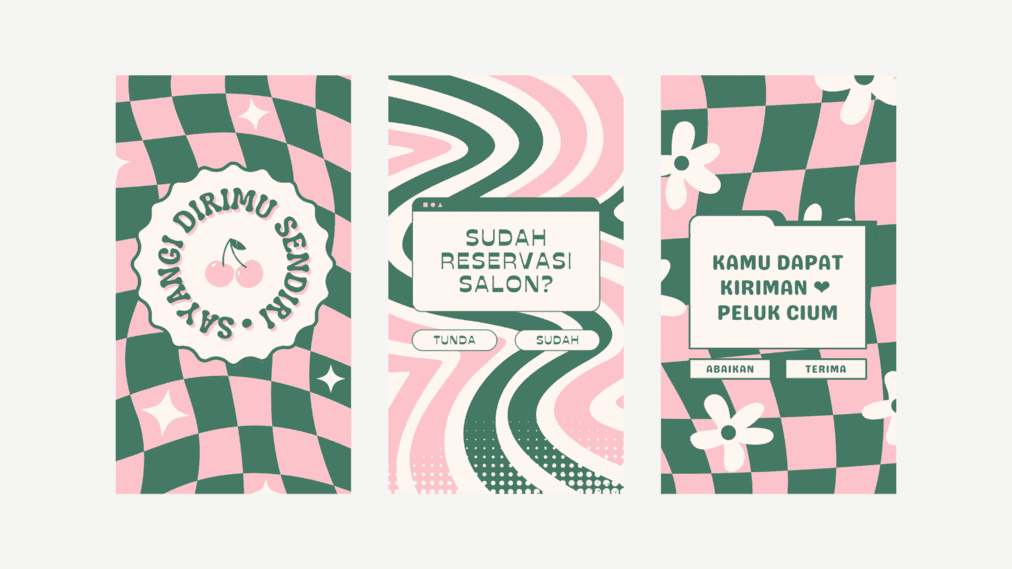 Gradient and Pattern for Youthful Design Style