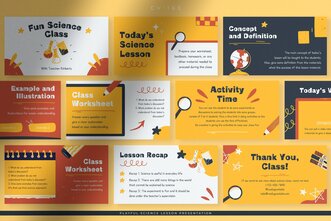 Warm Bright Playful Science Lesson Presentation Canva