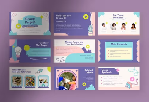 Sweet Bubblegum Animated Playful Group Project Presentation Canva