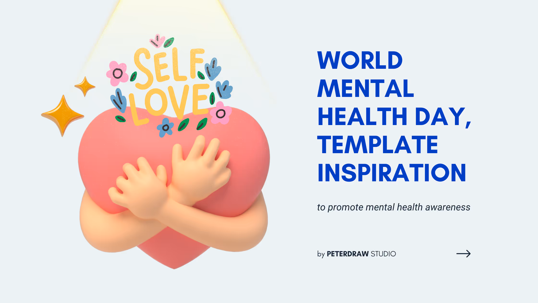 World Mental Health Day, Template Inspiration to Promote Mental Health Awareness