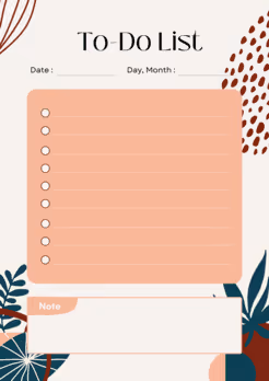 Bullet Type Daily Planner