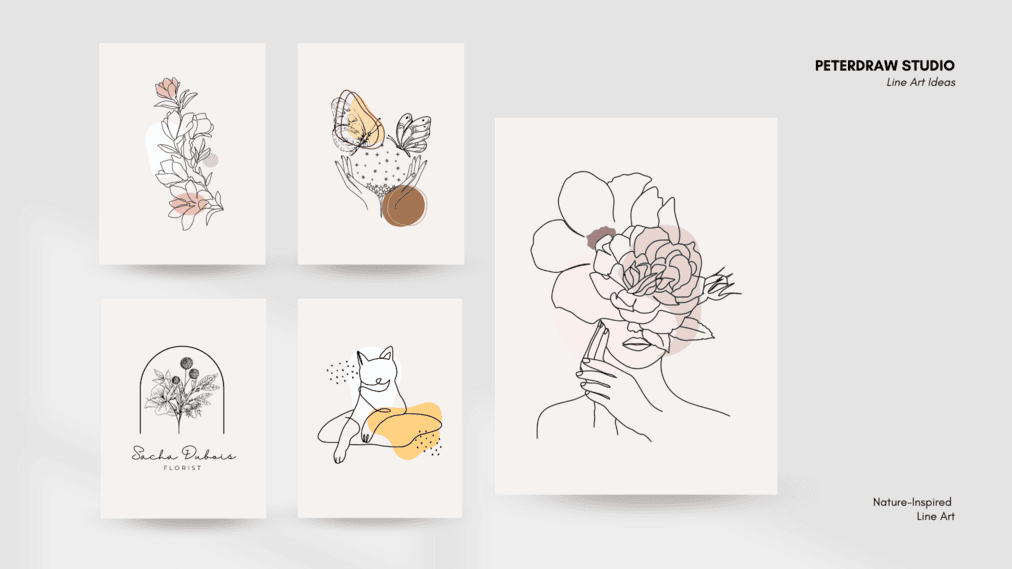 Nature-Inspired Line Art