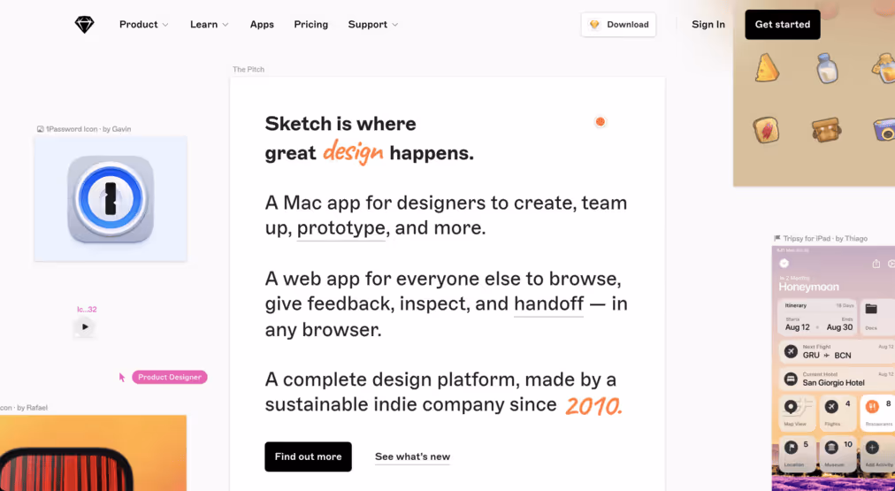 Sketch, a Mac app for UI/UX designer