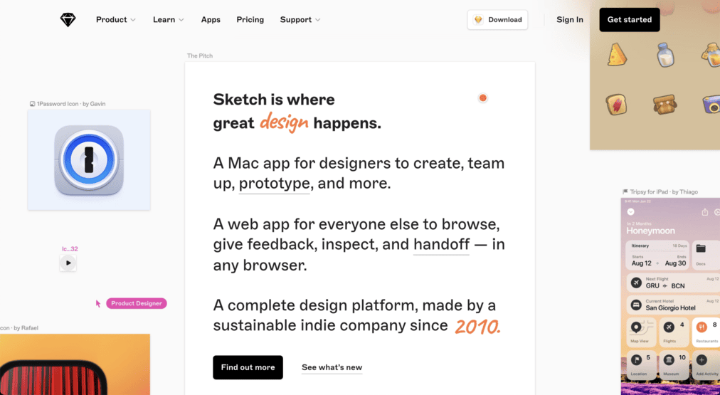 Sketch, a Mac app for UI/UX designer