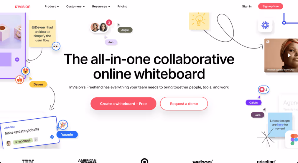 InVision, a UI/UX design tool
